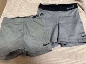 Nike Pro Dri-fit Compression Athletic sports shorts 2 Pairs Womens Size Medium